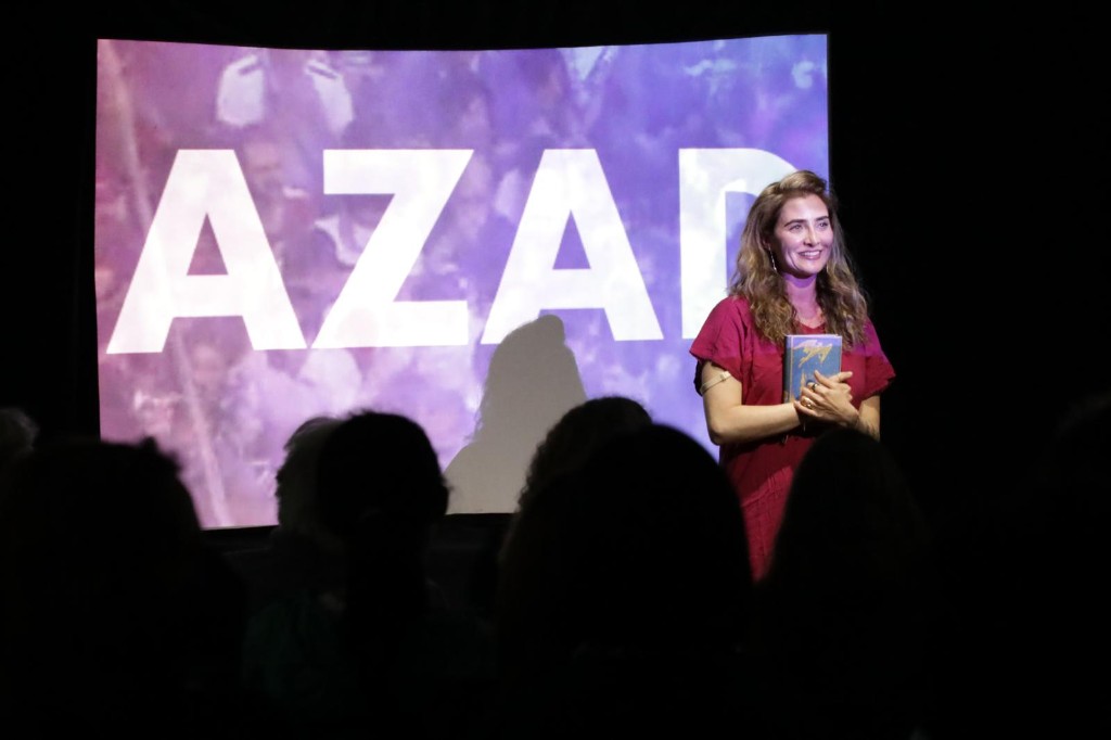 Sona Tatoyan performing AZAD at Harvard ArtLab