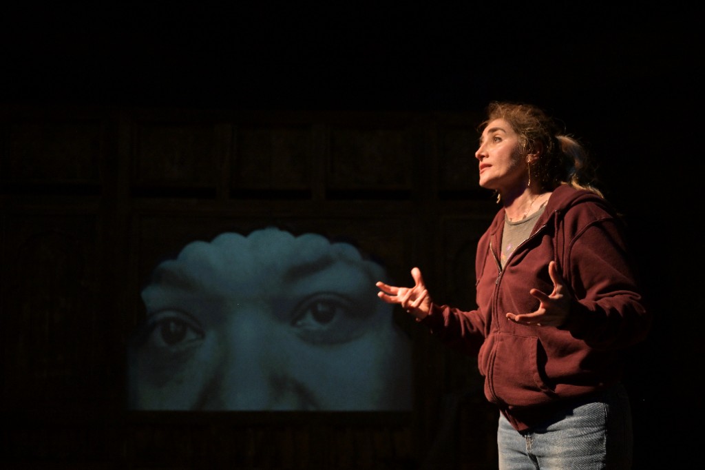 Sona Tatoyan performing AZAD (the rabbit and the wolf) at Potrero Stage, San Francisco, April 2025