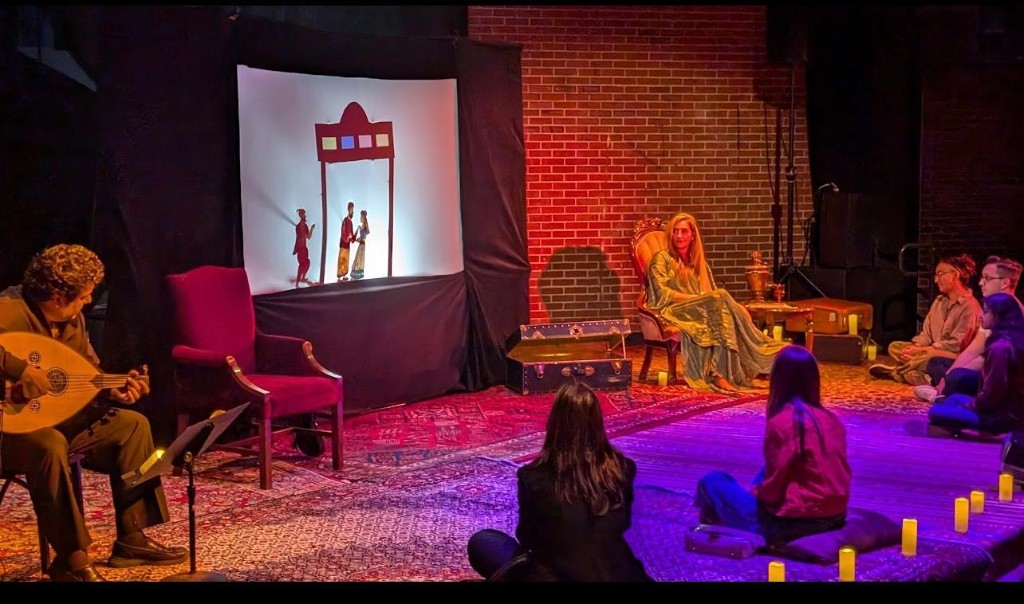 AZAD shadow puppet performance with live oud